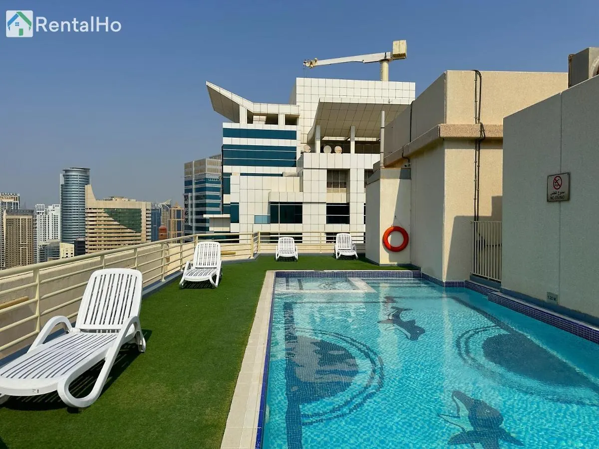 Quiet Studio With Balcony And Roof Top Pool In Dubai Marina 0*,